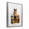 Stupell Industries Cowboy's Horse & Fence Framed Print Under Glass, design by Christine Simpson Art